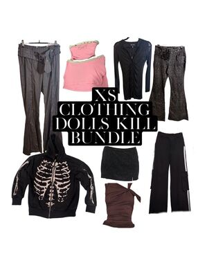 HUGE brand new Dolls Kill alternative goth clothing bundle size XS
